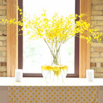 Yellow Flowers in Large Vase