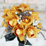 Orange Wedding Flower Bouquets
