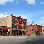Street View of Day Block Building from Washington Avenue