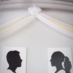 Silhoutte Wall Décor for Wedding Reception